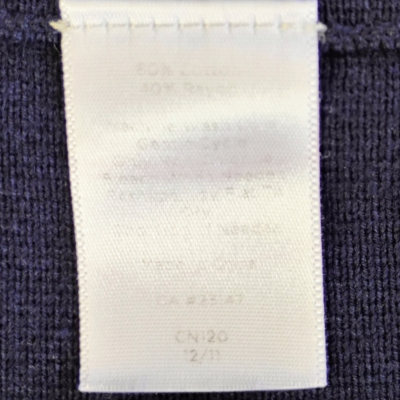 Talbots Pleated Nautical Striped Knit Short Skirt Navy Blue Preppy Plus Size 1X - Picture 6 of 9